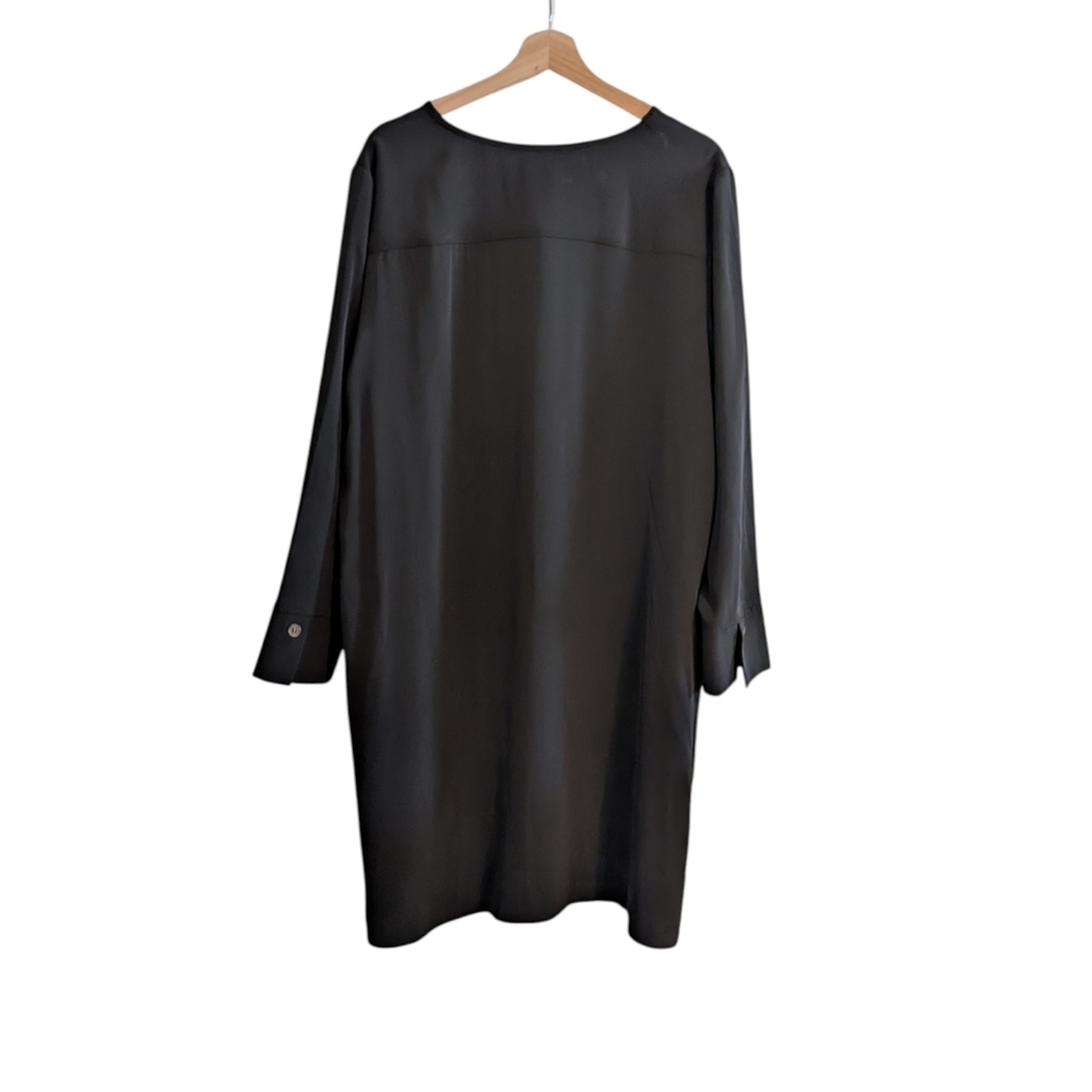 Chicos Long Sleeve Collarless Shirt Dress - Picture 12 of 15